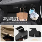 2pcs Car Front Armrest Box Storage Hook For Toyota Corolla Camry Avalon RAV4 - Image 5