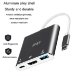 JINGHUA Z330 3 In 1 Type-C Docking Station HDMI 4K Adapter USB3.0 Interface Converter - Image 3