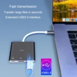 JINGHUA Z330 3 In 1 Type-C Docking Station HDMI 4K Adapter USB3.0 Interface Converter - Image 7