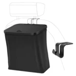 Car Rear Seat Foldable Large Capacity Hanging Waterproof Trash Can - Image 2