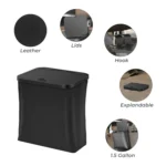 Car Rear Seat Foldable Large Capacity Hanging Waterproof Trash Can - Image 3