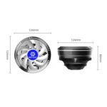 LED Colorful Light 4Pin Cooler Desktop CPU Cooling Fan - Image 3