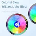 LED Colorful Light 4Pin Cooler Desktop CPU Cooling Fan - Image 6