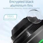LED Colorful Light 4Pin Cooler Desktop CPU Cooling Fan - Image 7