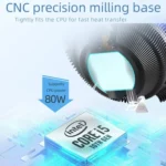 LED Colorful Light 4Pin Cooler Desktop CPU Cooling Fan - Image 9