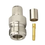N Female Jack Crimp Connector For LMR400 / Belden 9913 / RG8 Cable - Image 2