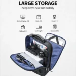 Bopai 61-51011 Large-Capacity Waterproof Business Laptop Backpack With USB+Type-C Port - Image 7