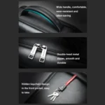 Bopai 61-53111 Large-capacity Waterproof Business Laptop Backpack With USB+Type-C Port - Image 10