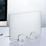 Single Slot Laptop Vertical Storage Stand Aluminum Alloy Adjustable Mobile Phone Tablet Desktop Holder - Image 2