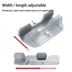 Single Slot Laptop Vertical Storage Stand Aluminum Alloy Adjustable Mobile Phone Tablet Desktop Holder - Image 4