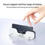 Single Slot Laptop Vertical Storage Stand Aluminum Alloy Adjustable Mobile Phone Tablet Desktop Holder - Image 7