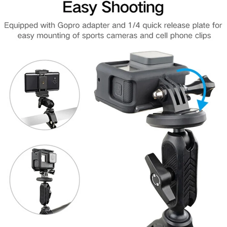 TBD06050277_4.webp XILETU Sports Camera Mobile Phone Quick Release Motorcycle Bicycle Bracket - Image 5