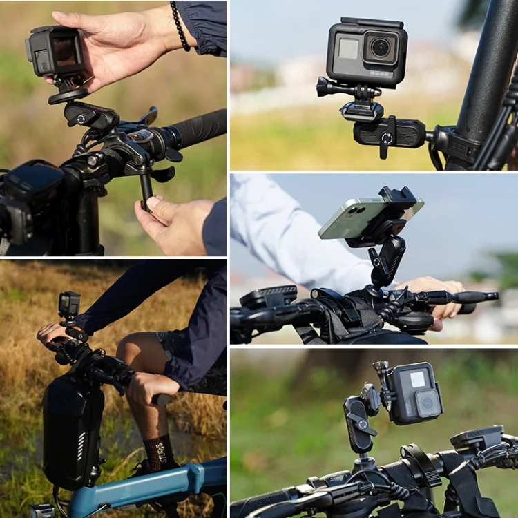 TBD06050277_5.webp XILETU Sports Camera Mobile Phone Quick Release Motorcycle Bicycle Bracket - Image 6