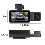 WIFI 3 Lens 1080P Night Vision Video Driving Recorder - Image 2