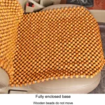 Car Wood Beaded Cushion Universal Car Seat Cover Summer Interior Supply - Image 5