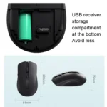 Rapoo M350G Bluetooth/2.4G Wireless Mouse Office Desktop Laptop Mute Mouse - Image 7