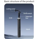 TELESIN 360 Degree Rotation 1.5m Selfie Stick Foldable Tripod For GoPro Hero / Insta360 /  DJI Osmo Action - Image 8