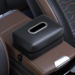 Car Seat Armrest Tissue Box Sun Visor Seat Back Hanging Paper Bag