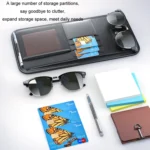 Car Sun Visor Card Glasses Holder Zipper Storage Bag - Image 5