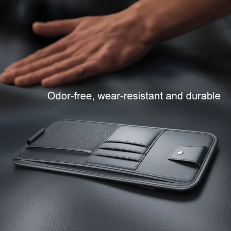 TBD06050923_B5.webp Car Sun Visor Card Glasses Holder Zipper Storage Bag - Image 6