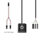 Desktop Computer Mobile Switch Computer Extension Cable Start Button - Image 3