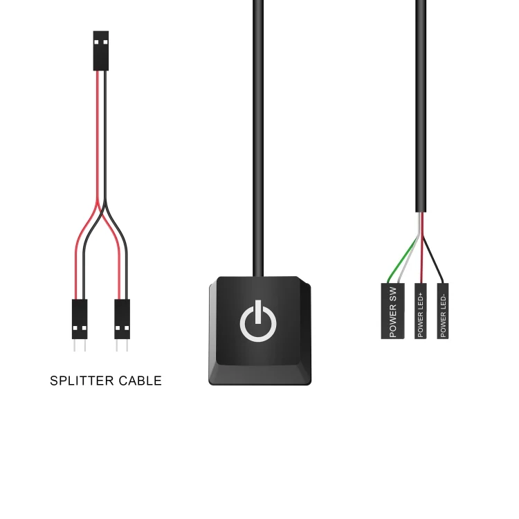 TBD06051118_B2.webp Desktop Computer Mobile Switch Computer Extension Cable Start Button - Image 3