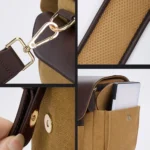 Vintage Waterproof Canvas Bag DSLR Camera Photo Bag - Image 4