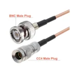 BNC Male To CC4 Male Cable RG179 RF Adapter Wire - Image 3