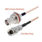 CC4 Male To BNC Through Wall Waterproof Female Cable RG179 RF Adapter Wire - Image 3