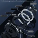 AIMITE C1 Vacuum Adsorption Foldable Magnetic Support Bracket Car Cell Phone Holder - Image 7