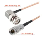 CC4 Male To BNC Male Elbow Connector Cable RG179 Coaxial RF Cable - Image 3