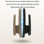 4pcs /Set Car Dashboard Adhesive Multifunctional Small Hook - Image 5