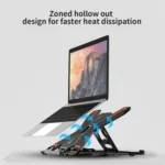 ICE COOREL E5 Laptop Folding And Lifting Cooling Bracket With Mobile Phone Holder - Image 3