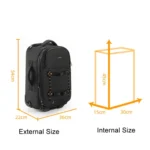 Cwatcun D136 Generation 1 Large Camera Trolley Shoulder Bag Large Capacity Outdoor Photography Storage Case - Image 3