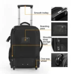Cwatcun D136 Generation 1 Large Camera Trolley Shoulder Bag Large Capacity Outdoor Photography Storage Case - Image 5