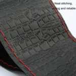 Four-season Embossed Cowhide Hand-sewn Steering Wheel Cover - Image 5