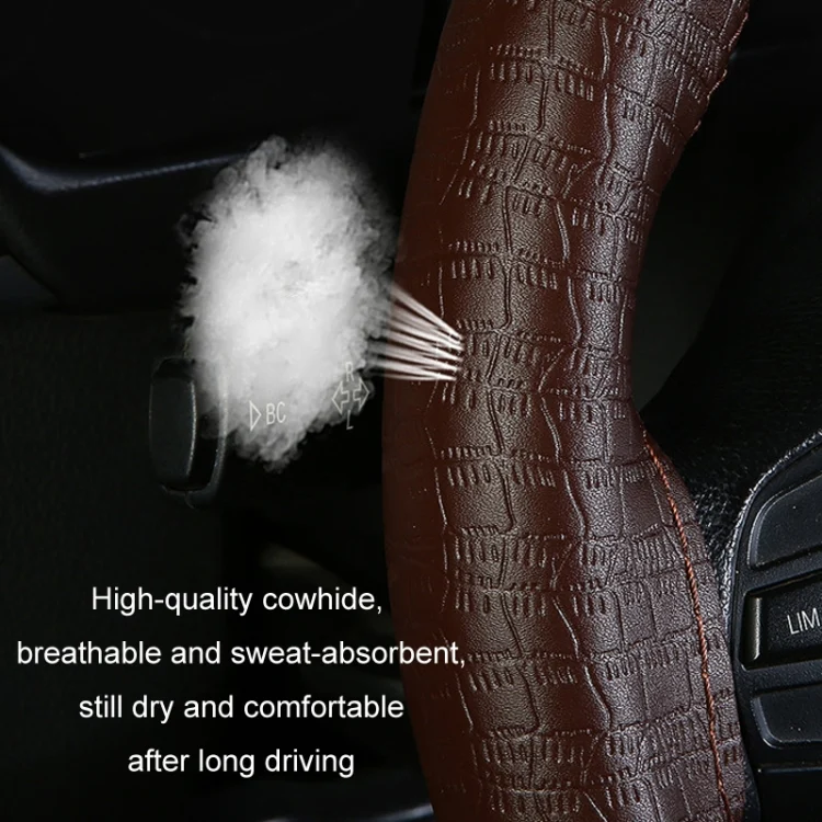 TBD06051756_B5.webp Four-season Embossed Cowhide Hand-sewn Steering Wheel Cover - Image 6