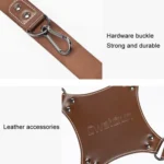 Cwatcun H90 Dual Camera Leather Strap Adjustable Multi-functional Convenient Camera Shoulder Strap - Image 8