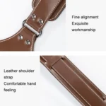 Cwatcun H90 Dual Camera Leather Strap Adjustable Multi-functional Convenient Camera Shoulder Strap - Image 9