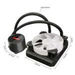 COOLMOON RGB120 5V ARGB Integrated Single Row Multi-Platform CPU Cooler - Image 11