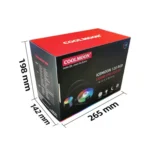 COOLMOON RGB120 5V ARGB Integrated Single Row Multi-Platform CPU Cooler - Image 12