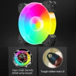 COOLMOON RGB120 5V ARGB Integrated Single Row Multi-Platform CPU Cooler - Image 4