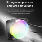 COOLMOON RGB120 5V ARGB Integrated Single Row Multi-Platform CPU Cooler - Image 5