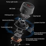 COOLMOON RGB120 5V ARGB Integrated Single Row Multi-Platform CPU Cooler - Image 6