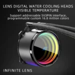 COOLMOON CM-YM-360T Computer ARGB Temperature Display Lens Multi-Platform Integrated CPU Cooler - Image 3