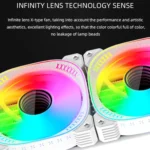 COOLMOON CM-YM-360T Computer ARGB Temperature Display Lens Multi-Platform Integrated CPU Cooler - Image 6