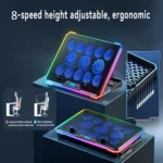 ICE COOREL K15C Smart Adjustable Laptop Radiator Base With RGB Lighting Effect - Image 5