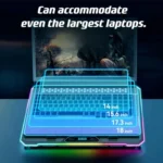 ICE COOREL K15C Smart Adjustable Laptop Radiator Base With RGB Lighting Effect - Image 7