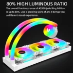 COOLMOON AS360 Magic Diamond Edition Computer Cooler ARGB Water Cooling Light Integrated CPU Radiator - Image 2