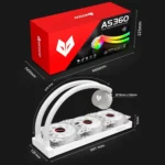 COOLMOON AS360 Magic Diamond Edition Computer Cooler ARGB Water Cooling Light Integrated CPU Radiator - Image 14